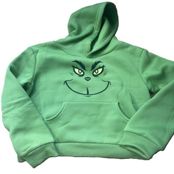 The Grinch Unisex Woobie Pullover Sweatshirt with Kangaroo Pocket - NEW - Small - Picture 1 of 4